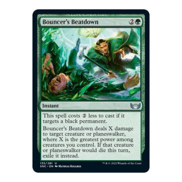 Bouncers Beatdown (SNC) #135 Uncommon Streets of New Capenna Magic: The Gathering: 2022