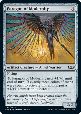 Paragon of Modernity (SNC) #242 Common (Lightly Played) Streets of New Capenna Magic: The Gathering: 2022