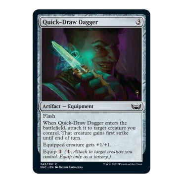 Quick-Draw Dagger (SNC) #243 Common (Lightly Played) Streets of New Capenna Magic: The Gathering: 2022