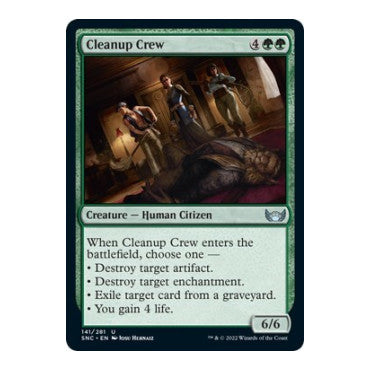 Cleanup Crew (SNC) #141 Uncommon Streets of New Capenna Magic: The Gathering: 2022