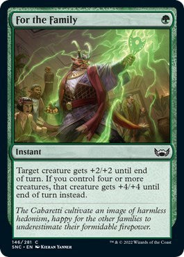 For the Family (SNC) #146 Common (Moderately Played) Streets of New Capenna Magic: The Gathering: 2022