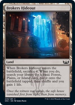 Brokers Hideout (SNC) #248 Common (Lightly Played) Streets of New Capenna Magic: The Gathering: 2022