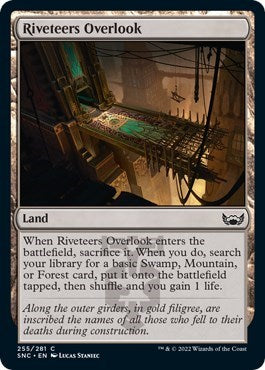 Riveteers Overlook (SNC) #255 Common Streets of New Capenna Magic: The Gathering: 2022