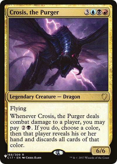 Crosis the Purger (LIST) #C17-168 Rare (Lightly Played) The List Reprints Magic: 2026