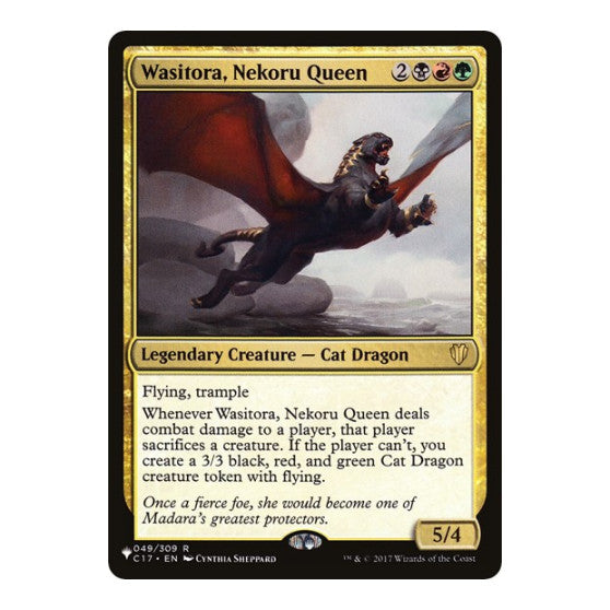 Wasitora, Nekoru Queen (LIST) #049/309 Rare (Lightly Played) The List Reprints Magic: The Gathering: 2026