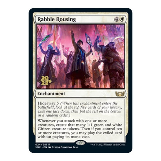 Rabble Rousing (PRE) #24 Rare (Foil Lightly Played) Prerelease Cards Magic: The Gathering: 2026