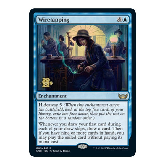 Wiretapping (PRE) #65 Rare (Foil Lightly Played) Prerelease Cards Magic: The Gathering: 2026
