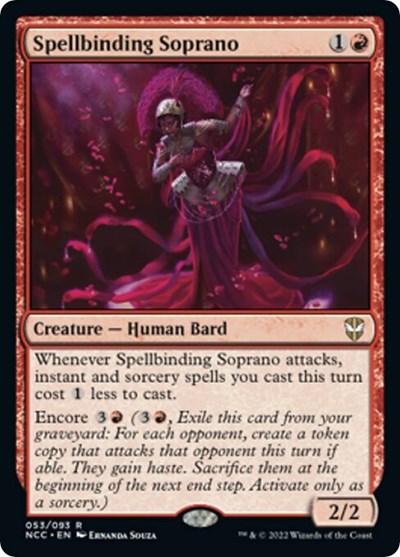 Spellbinding Soprano (NCC) #53 Rare (Lightly Played) Commander: Streets of New Capenna Magic: The Gathering: 2022