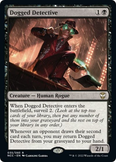 Dogged Detective (NCC) #35 Rare (Lightly Played) Commander: Streets of New Capenna Magic: The Gathering: 2022