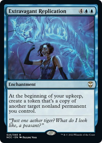 Extravagant Replication (NCC) #25 Rare (Lightly Played) Commander: Streets of New Capenna Magic: 2022