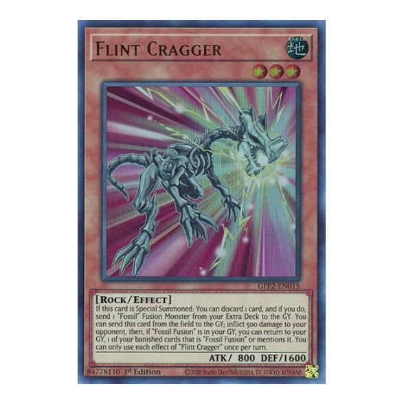 Flint Cragger (GFP2) #GFP2-EN015 Ultra Rare (1st Edition Near Mint) Ghosts From the Past: The 2nd Haunting YuGiOh: 2022