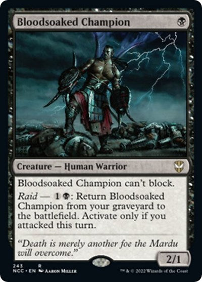 Bloodsoaked Champion (NCC) #243 Rare (Lightly Played) Commander: Streets of New Capenna Magic: The Gathering: 2022
