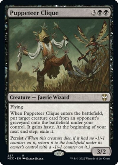 Puppeteer Clique (NCC) #257 Rare (Near Mint) Commander: Streets of New Capenna Magic: The Gathering: 2022