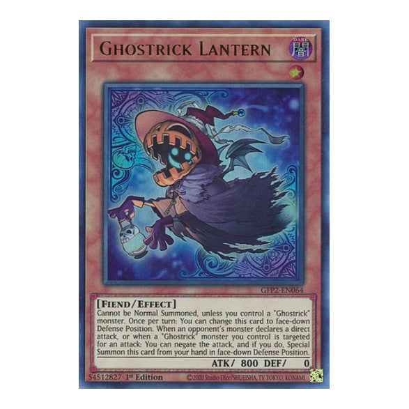 Ghostrick Lantern (GFP2) #GFP2-EN064 Ultra Rare (1st Edition Near Mint) Ghosts From the Past: The 2nd Haunting YuGiOh: 2022