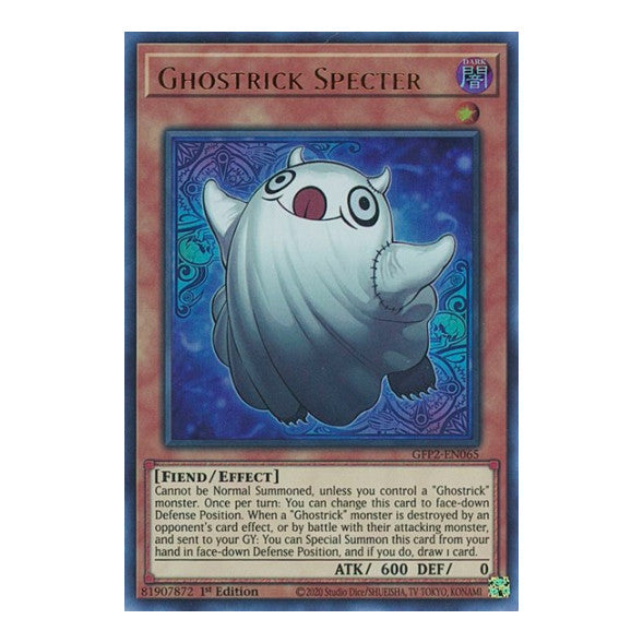 Ghostrick Specter (GFP2) #GFP2-EN065 Ultra Rare (1st Edition Near Mint) Ghosts From the Past: The 2nd Haunting YuGiOh: 2022