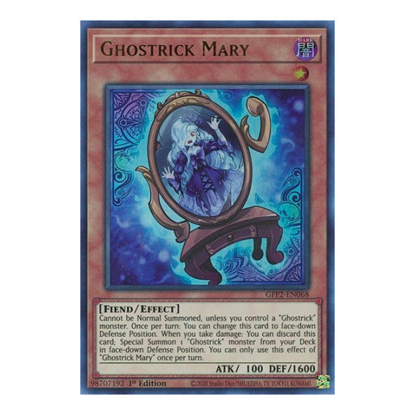 Ghostrick Mary (GFP2) #GFP2-EN068 Ultra Rare (1st Edition Near Mint) Ghosts From the Past: The 2nd Haunting YuGiOh: 2022