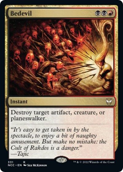 Bedevil (NCC) #331 Rare (Lightly Played) Commander: Streets of New Capenna Magic: The Gathering: 2022