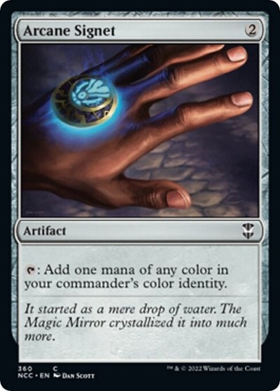 Arcane Signet (NCC) #360 Common (Lightly Played) Commander: Streets of New Capenna Magic: The Gathering: 2022