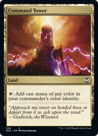 Command Tower (NCC) #395 Common (Lightly Played) Commander: Streets of New Capenna Magic: The Gathering: 2022