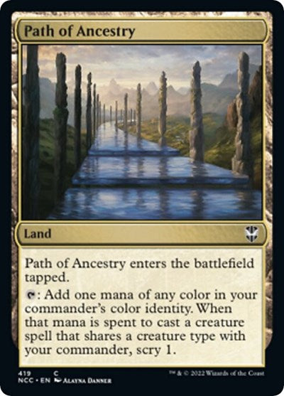 Path of Ancestry (NCC) #419 Common (Lightly Played) Commander: Streets of New Capenna Magic: 2022