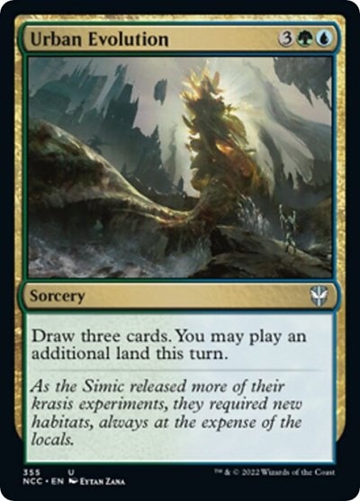 Urban Evolution (NCC) #355 Uncommon (Lightly Played) Commander: Streets of New Capenna Magic: The Gathering: 2022