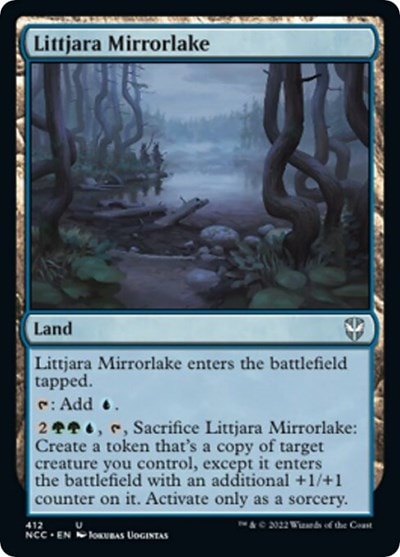 Littjara Mirrorlake (NCC) #412 Uncommon (Lightly Played) Commander: Streets of New Capenna Magic: The Gathering: 2022