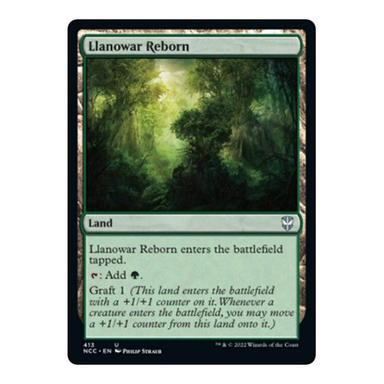 Llanowar Reborn (NCC) #413 Uncommon (Lightly Played) Commander: Streets of New Capenna Magic: The Gathering: 2022