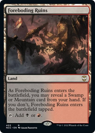 Foreboding Ruins (NCC) #403 Rare (Lightly Played) Commander: Streets of New Capenna Magic: The Gathering: 2022