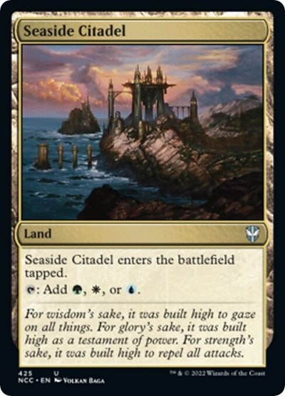 Seaside Citadel (NCC) #425 Uncommon (Lightly Played) Commander: Streets of New Capenna Magic: The Gathering: 2022