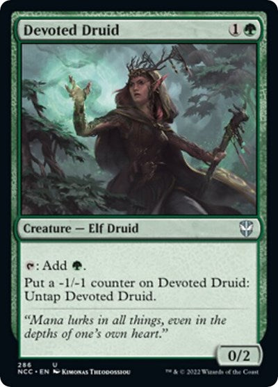 Devoted Druid (NCC) #286 Uncommon (Lightly Played) Commander: Streets of New Capenna Magic: The Gathering: 2022