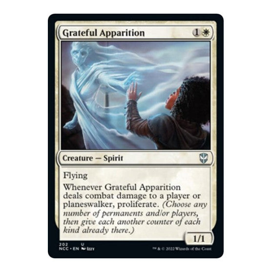 Grateful Apparition (NCC) #202 Uncommon (Lightly Played) Commander: Streets of New Capenna Magic: The Gathering: 2022