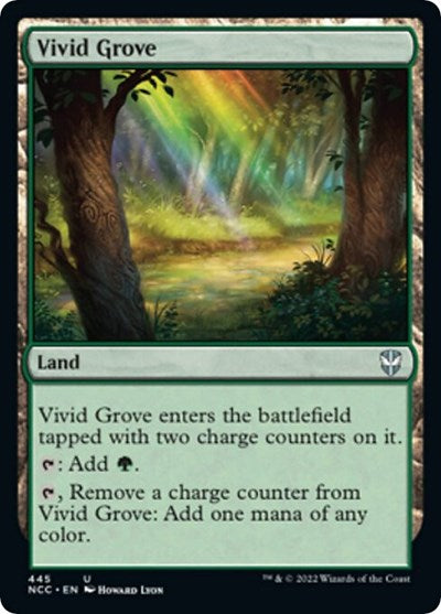 Vivid Grove (NCC) #445 Uncommon (Lightly Played) Commander: Streets of New Capenna Magic: 2022