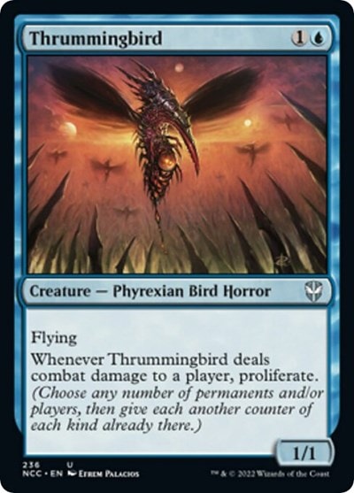 Thrummingbird (NCC) #236 Uncommon (Lightly Played) Commander: Streets of New Capenna Magic: The Gathering: 2022
