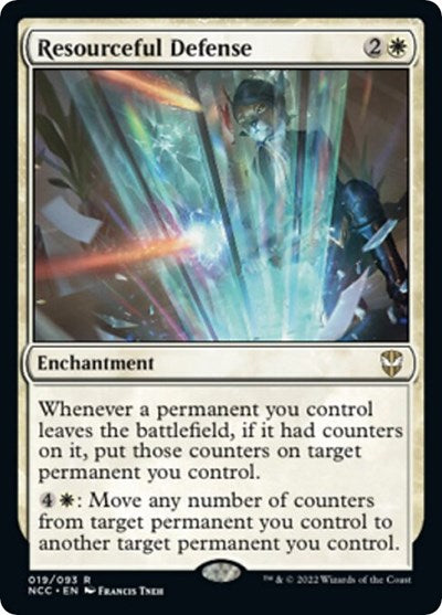 Resourceful Defense (NCC) #19 Rare (Lightly Played) Commander: Streets of New Capenna Magic: 2022