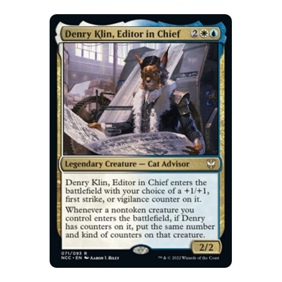 Denry Klin Editor in Chief (NCC) #71 Rare (Lightly Played) Commander: Streets of New Capenna Magic: The Gathering: 2022