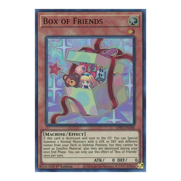 Box of Friends (GFP2) #GFP2-EN104 Ultra Rare (1st Edition Near Mint) Ghosts From the Past: The 2nd Haunting YuGiOh: 2022