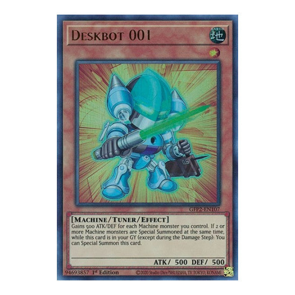 Deskbot 001 (GFP2) #GFP2-EN107 Ultra Rare (1st Edition Near Mint) Ghosts From the Past: The 2nd Haunting YuGiOh: 2022