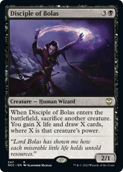 Disciple of Bolas (NCC) #247 Rare (Lightly Played) Commander: Streets of New Capenna Magic: The Gathering: 2022