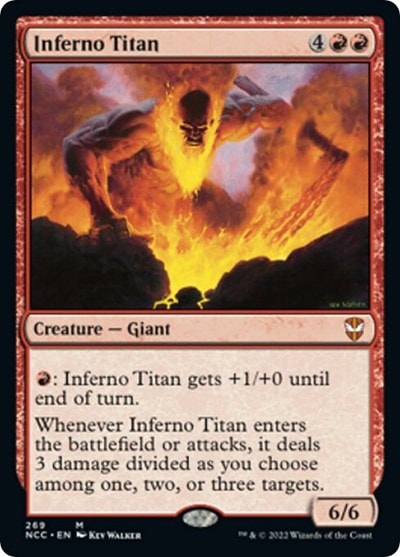 Inferno Titan (NCC) #269 Mythic Rare (Lightly Played) Commander: Streets of New Capenna Magic: The Gathering: 2022