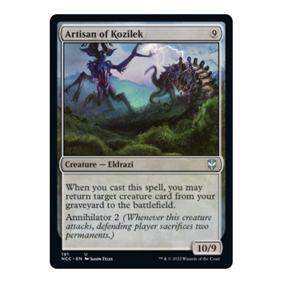 Artisan of Kozilek (NCC) #191 Uncommon (Lightly Played) Commander: Streets of New Capenna Magic: The Gathering: 2022