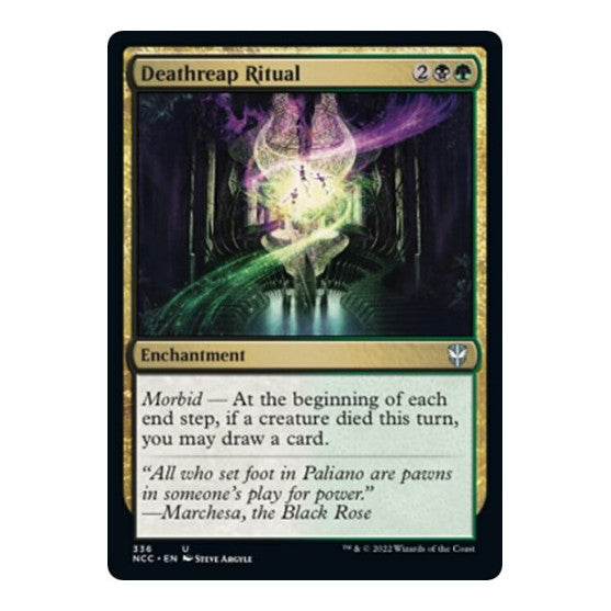 Deathreap Ritual (NCC) #336 Uncommon (Lightly Played) Commander: Streets of New Capenna Magic: The Gathering: 2022
