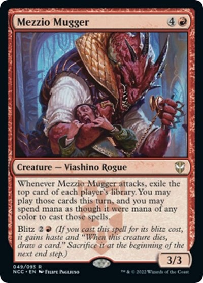Mezzio Mugger (NCC) #49 Rare (Lightly Played) Commander: Streets of New Capenna Magic: The Gathering: 2022