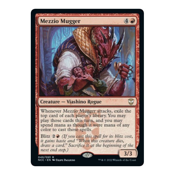 Mezzio Mugger (NCC) #49 Rare (Lightly Played) Commander: Streets of New Capenna Magic: The Gathering: 2022