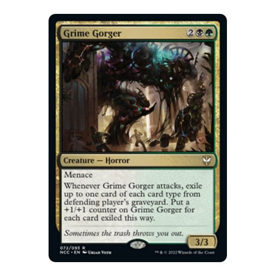 Grime Gorger (NCC) #72 Rare (Lightly Played) Commander: Streets of New Capenna Magic: The Gathering: 2022