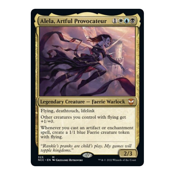 Alela, Artful Provocateur (NCC) #325 Mythic Rare (Lightly Played) Commander: Streets of New Capenna Magic: The Gathering: 2022