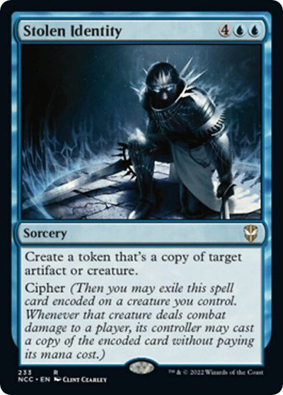 Stolen Identity (NCC) #233 Rare (Lightly Played) Commander: Streets of New Capenna Magic: 2022
