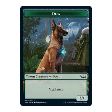 Dog Token (SNC) #10 T (Lightly Played) Streets of New Capenna Magic: The Gathering: 2022