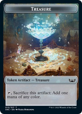 Treasure Token 013 (SNC) #13 T (Lightly Played) Streets of New Capenna Magic: 2022