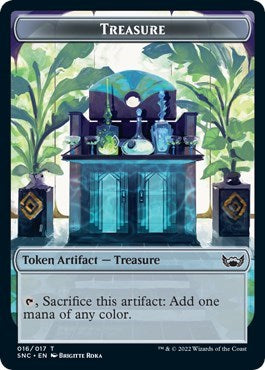 Treasure Token 016 (SNC) #16 T (Lightly Played) Streets of New Capenna Magic: 2022