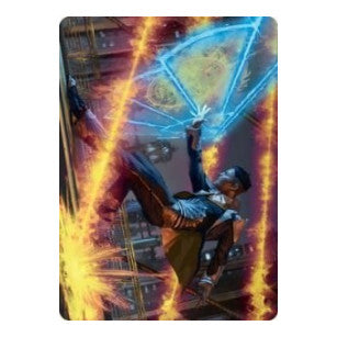 Wingshield Agent Art Card (ASSNC) #14 Special (Lightly Played) Art Series: Streets of New Capenna Magic: The Gathering: 2022